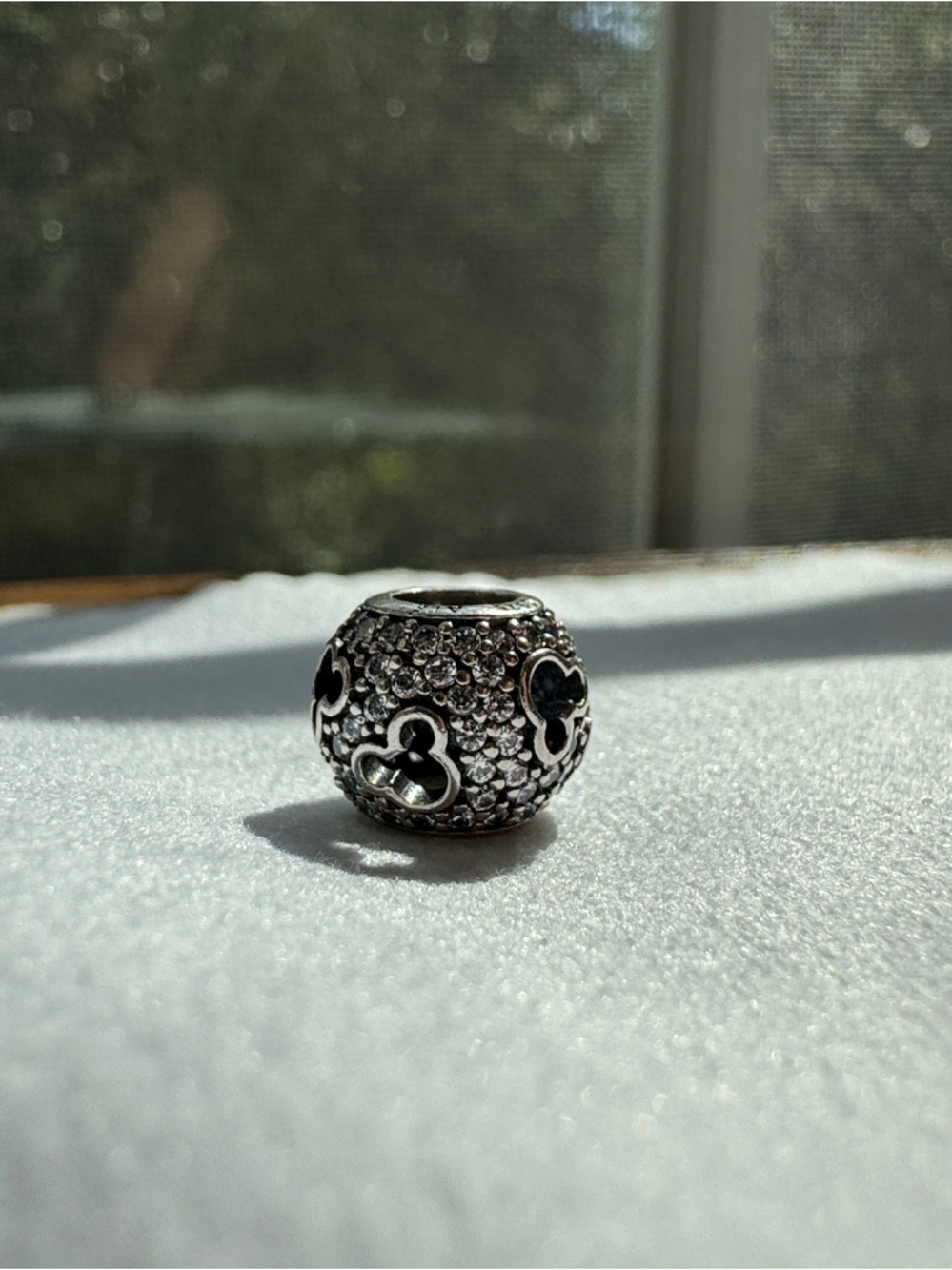 Pandora Disney Pavé Mickey Silhouette Charm (Retired)